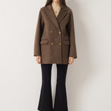 100% Merino Wool Double Breasted Pea Coat