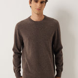 100% Cashmere Crew Neck Seamless Knit Sweater