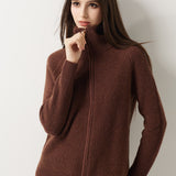 30% Cashmere 70% Merino Wool Turtle Neck Cardigan