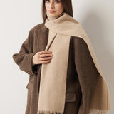 100% Merino Wool Scarf Solid Warm Ultra-Soft