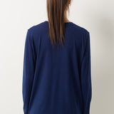 100% Merino Wool Crewneck Long Sleeve Knit Top