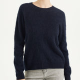 Chanyarn Women's 100% Merino Wool Luxury Soft Fall Winter Warm Crewneck Long Sleeve Brushed Fuzzy Pullover Sweater