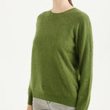 Chanyarn Women's 100% Merino Wool Luxury Soft Fall Winter Warm Crewneck Long Sleeve Brushed Fuzzy Pullover Sweater