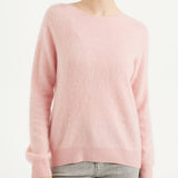 Chanyarn Women's 100% Merino Wool Luxury Soft Fall Winter Warm Crewneck Long Sleeve Brushed Fuzzy Pullover Sweater