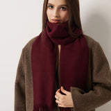 100% Pure Cashmere Scarf Fall Winter Plaid Soft