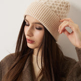 100% Cashmere Unisex Skull Cap Knit Beanie