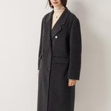 Double-Breasted 100% Merino Wool Pea Coat