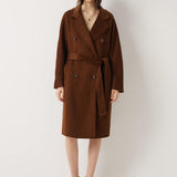 100% Merino Wool Fall Winter Long Pea Coat