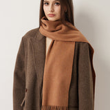 100% Merino Wool Scarf Solid Warm Ultra-Soft