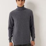 100% Cashmere Turtleneck Seamless Knit Sweater