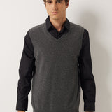 100% Cashmere V Neck Knit Sweater Vest