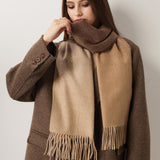 100% Pure Cashmere Scarf Fall Winter Plaid Soft