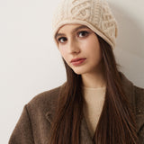 100% Cashmere Unisex Winter Skull Cap