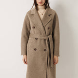 100% Merino Wool Fall Winter Long Pea Coat