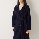 100% Merino Wool Fall Winter Long Pea Coat