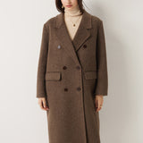 Double-Breasted 100% Merino Wool Pea Coat