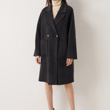 Double Breasted 100% Merino Wool Long Coat