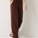 30% Cashmere,70% Merino Wool High Waist Sweatpants