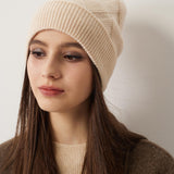 100% Cashmere Unisex Winter Knit Beanie