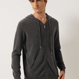 100% Cashmere Hoodies Knit Cardigan Sweater