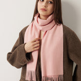 100% Pure Cashmere Scarf Fall Winter Plaid Soft