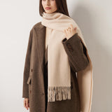 100% Merino Wool Scarf Solid Warm Ultra-Soft
