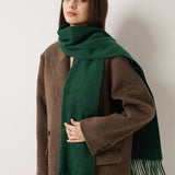 100% Merino Wool Scarf Solid Warm Ultra-Soft