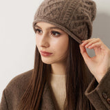 100% Cashmere Unisex Winter Skull Cap