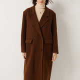 Double-Breasted 100% Merino Wool Pea Coat