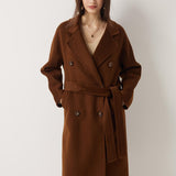 100% Merino Wool Fall Winter Long Pea Coat