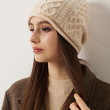 100% Cashmere Unisex Winter Skull Cap
