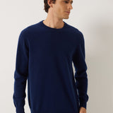 100% Cashmere Crew Neck Seamless Knit Sweater