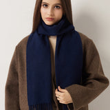 100% Pure Cashmere Scarf Fall Winter Plaid Soft