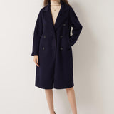 100% Merino Wool Fall Winter Long Pea Coat