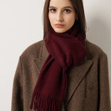 100% Pure Cashmere Scarf Fall Winter Plaid Soft
