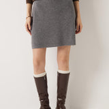 30% Cashmere,70% Merino Wool Bodycon Pencil Skirt