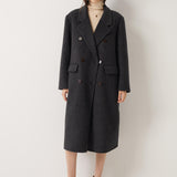 Double-Breasted 100% Merino Wool Pea Coat