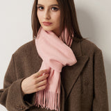100% Pure Cashmere Scarf Fall Winter Plaid Soft