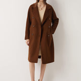 100% Merino Wool Fall Winter Long Pea Coat