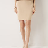 30% Cashmere,70% Merino Wool Bodycon Pencil Skirt