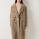 Double-Breasted 100% Merino Wool Pea Coat