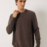 100% Cashmere Crew Neck Seamless Knit Sweater
