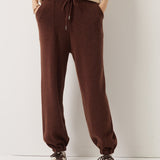 30% Cashmere,70% Merino Wool High Waist Sweatpants