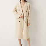 Double-Breasted 100% Merino Wool Pea Coat