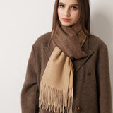 100% Pure Cashmere Scarf Fall Winter Plaid Soft