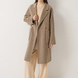 Double Breasted 100% Merino Wool Long Coat