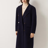 Double-Breasted 100% Merino Wool Pea Coat
