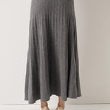 30% Cashmere and 70% Merino Wool Pleated Skirt