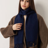 100% Pure Cashmere Scarf Fall Winter Plaid Soft