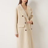 Double-Breasted 100% Merino Wool Pea Coat